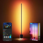 Govee Floor Lamp 2, RGBIC, Warm Cool White LED, Compatible with SmartThings, Matter, Alexa, 1725lm, Music Sync, Scene Modes, Smart Floor Lamp for Living Room, Bedroom, Black(1 Pack)