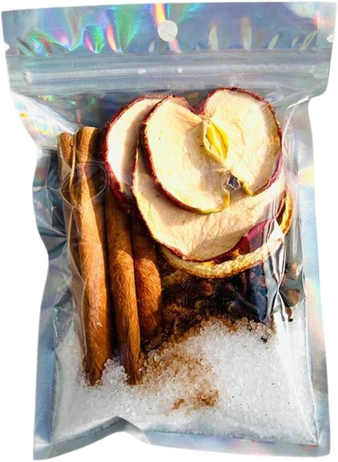 Intention Simmer Pot Blends, Reiki-Infused Simmer Pot Mix for Stove Potpourri, for Home Fragrance, Manifestation, and Energy Cleansing, Unique Mindfulness & Spiritual Gift Idea (Apple Cinnamon)