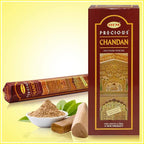Precious Chandan (Indian Sandalwood) Incense Sticks and Incense Stick Holder Bundle Insence Insense Hem Incense Sticks