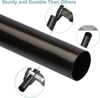 Curtain Rods for Windows 16 to 200 Inches Adjustable Length 1 Inch Diameter Window Curtain Rod with Aluminium End Cap, Antique Bronze