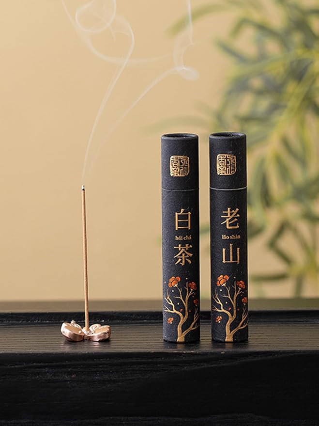 Fragrant Stick Incense Collection–2 Pack Osmanthus& White Tea Scented Incense Mild Fresh Aroma for Home Office Spa Natural air Purifying Aromatherapy for Relaxation Stress Relief