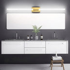 Ralbay 59inch Gold Vanity Light for Bathroom Lighting Bar 42W Gold Bathroom Wall Mounted Lighting Fixtures Over Long Mirror(5500K White Light)