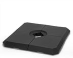 PHI VILLA Cantilever Patio Umbrella Base Weight 4 PCS, HDPE Heavy Duty Square Design, 317 lbs Filled Weight, Offset Patio Umbrella Stand for Poolside Backyard, Black