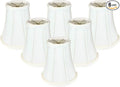 Royal Designs, Inc. BSO-704FC-6WH-6 True Bell Basic Lamp Shade with Flame Clip, 3.5 x 6 x 6.25, White, 6-Pack