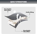 Maple&Stone Quilt Set California King Size, Lightweight Grey Bedspread Ultrasonic Chevron Pattern Light Coverlet for All Season Comforter Bedding Decor - 3 Piece Bed Cover Sets