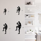 SIGNLEADER Metal Wall Art Decor - Baseball Pitcher Sport Minimalist Modern Abstract Wall Sculpture Hanging Home Decoration for Living Room, Bedroom, Bathroom, Kitchen, Studio, Outdoor - 18" Black