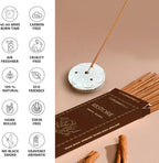 Folkulture Restore Incense Sticks with Holder (100 Sticks)| Oud Luxury Incense Stick for Meditation, Aromatherapy, Gifts for Women | No Charcoal,Organic,Non Toxic, 45 Mins