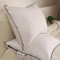 Luxury Down Fiber Pillows Queen Size, Bed Pillows for Sleeping, Pillow for Back, Stomach or Side Sleepers