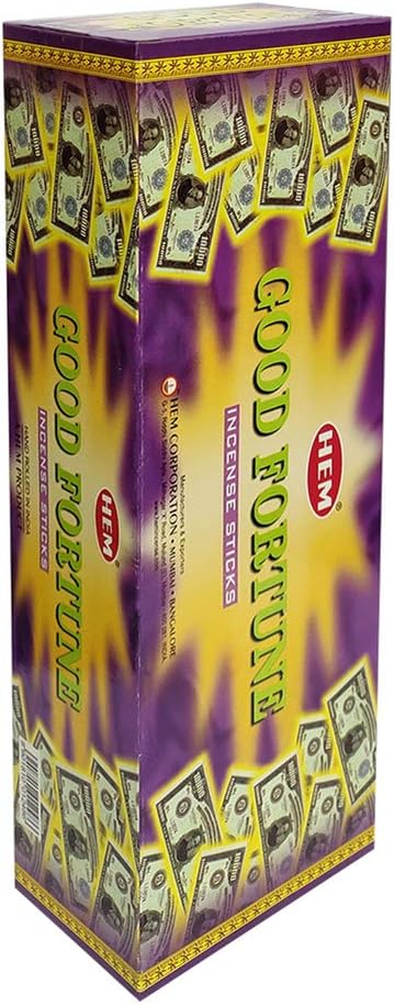 Good Fortune Incense Sticks and Incense Stick Holder Bundle Insence Insense Hem Incense Sticks