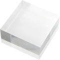Plymor Clear Polished Acrylic Square Display Block, 1.5" H x 3" W x 3" D (3 Pack)