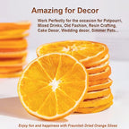 Fraunitsh 17.63oz/500g Dried Dehydrated Orange Slices | No Sugar & No Additives | Dried Oranges for Cocktails Garnish, Drinks, Crafts and Decoration