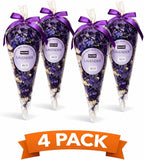 Potpourri 4 Pack Set – Dried Botanical Petals for Bowl or Vase Filler, Home Fragrance Décor – 4 Pouches, 70g Each (9.88 oz Total) (Lavender)