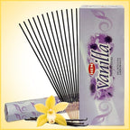 TRUMIRI Vanilla Incense Sticks & Holder Bundle: 121 Pieces (6 Packs of 20), 1 Set