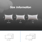 Globon Luxury Down Pillows King Size Set of 2 for Side Sleepers, 100% Cotton Shell Hotel Collection Bed Pillows for Sleeping, Firm Down Surrounded Feather Pillow 20" x 36"