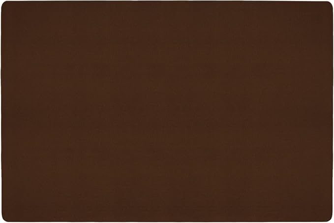 House, Home and More Skid-Resistant Carpet Indoor Area Rug Floor Mat - Chocolate Brown - 8 Ft X 12 Ft - Non Slip Rubber Backing, Stain Resistant, Dog Friendly, Living Room Bedroom Kitchen Entryway