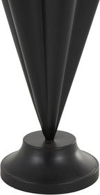 Deco 79 Metal Umbrella Stand with Gold Handle and Ball Details, 10" x 10" x 29", Black