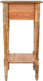 Decor Therapy Simplify 1-Drawer Accent Table, Sturdy Narrow End Table, 28" x 14" x 14" - Natural
