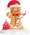 NINIPAPA Christmas Village Gingerbread Decoration Ornament, Cute Gingerbread Chritmas Decor for Xmas Town Decoration DIY Craft Party Supplies