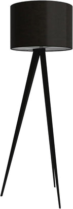 Director Floor Lamp, 48.5"Hx18"W, Black