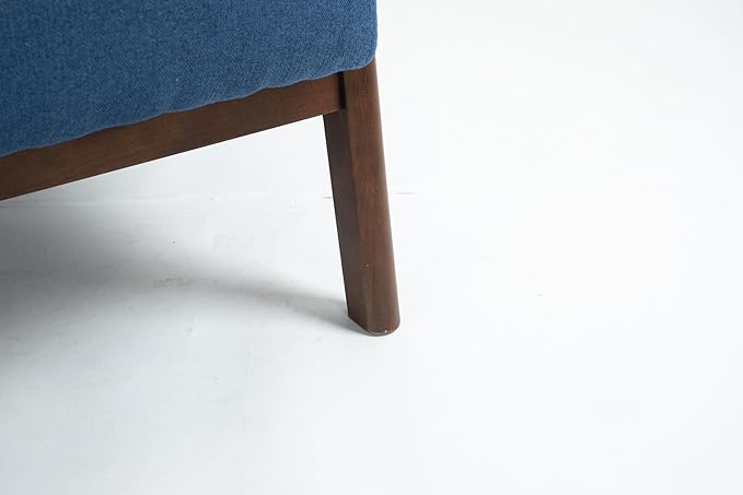 KEIKI Mid Century Modern Accent Chair, Cozy Reading Chair with High-Density Foam and Included Lumbar Cushion, 250 lbs Capacity