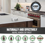 Pest Repellent, Rodent Repellent for Car Engines, Mouse Repellent, Keep Rodent, Roach, Mouse, Moth and Spider Away from House, Safe Around Kids, Pets & Plants, 120 sq ft Coverage - 2P