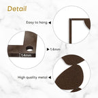SIGNLEADER Metal Wall Art Decor Abstract Shapes Illustrations Modern Abstract Wall Sculpture Hangings Home Decoration for Living Room, Bedroom, Bathroom, Kitchen, Outdoor - 18" Bronze