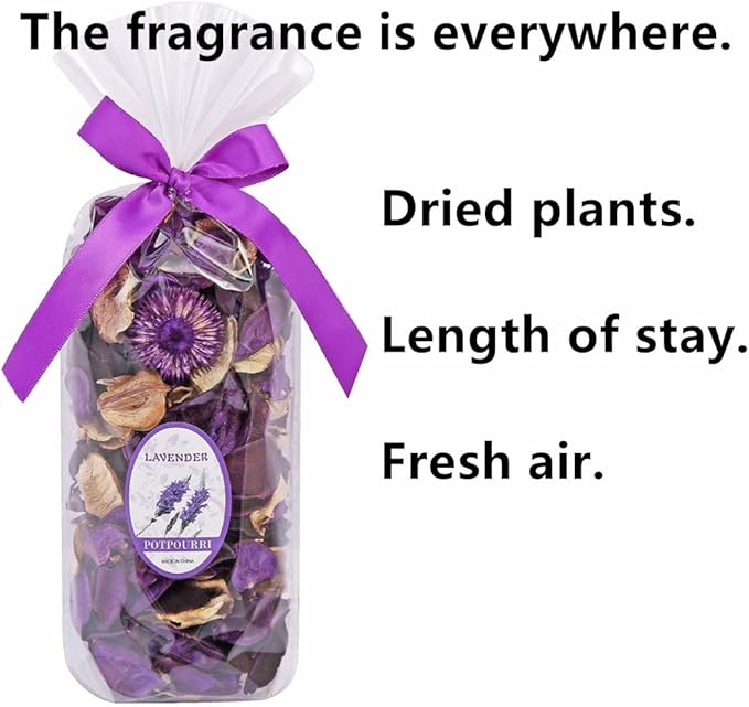 Purple Lavender Potpourri Bowl Dried Flowers, 3PCS Spring Strawberry Potpourri Bowl Filler Rose Vase Bowl Filler Decorative for Perfume Home Decoration Long Lasting Aroma (Lavender , Rose, Strawberry)