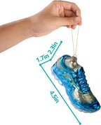 Hanging Christmas Ornaments 2025, Handcrafted Glass Blown Xmas Tree Decorations Holiday Ornaments Funny Gifts Collectible Winter Festival Decor for Home Party, Running Shoes