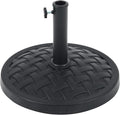 COBANA 31lb Patio Umbrella Base, Heavy Duty Round Outdoor Market Umbrella Stand Weight, Black