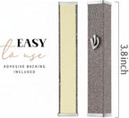 SURI Mezuzah Case Sparkling Brown 3" (8cm) – Candy Collection | Modern Jewish Door Décor