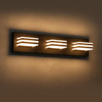 Black Vanity Lights for Bathroom Light Fixtures (3-Light, 20-Inch) Adjust 3 Colors Modern Bath Lighing Fixture Over Mirror LED Vanity Lighting