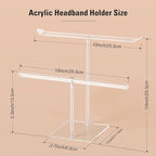 Headband Holder Scrunchie Holders Acrylic, Clear Hair Ties Stand Organizer, Headband Display Stand, Scrunchie Storage Organizers, Hair Accessories Organizer for Women and Girls