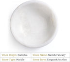 Koville African Natural Marble Incense Holder, 5inch Incense Holders for Sticks, Sturdy Incense Burner Ideal for Meditation and Relaxing, Easy to Clean(Namib Fantasy)