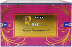 Natural Rose Incense Sticks and Incense Stick Holder Bundle Insence Satya