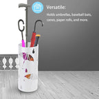 Umbrella Stand Rack for Entryway, Freestanding Round Metal Umbrella Holder, Rain Collection Umbrella Organizer Bin for for Can Walking Stick, Home Office Decor, Hold 4-5 Umbrellas