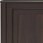 SIMPLIHOME Connaught Storage Bench - 36 inch Wide Solid Wood Small Trunk Bench in Chestnut Brown, Traditional Bench for Entryway with Lift-Up Lid and Dual Hidden Compartments