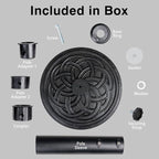 Sundale Outdoor Umbrella Base 48lbs with Stainless Steel Umbrella Tube, Heavy Duty Square Resin Umbrella Stand, Black