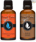 Eternal Essence Oils 2 Pack 30ml Premium Fragrance Oil - Sun & Sand and Honolulu Sun Type - for Candle, Soap Making, Aromatherapy, Diffusers, Home Care, & Humidifiers