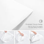 Love's cabin California King Comforter Set White, 7 Pieces California King Bed in a Bag, All Season Bedding Sets with 1 Comforter, 1 Flat Sheet, 1 Fitted Sheet, 2 Pillowcase and 2 Pillow Sham