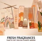 Incense Sticks (A Fresh Start, Set of 12 (240 Sticks) with Holder)
