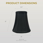 Royal Designs, Inc BSO-704FC-6BLK Regal lampshades, Black