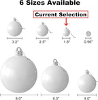 GameXcel Christmas Balls Ornaments for Xmas Tree - Shatterproof Christmas Tree Decorations Small Hanging Ball Red & White 1.6 Inch x 36 Pack