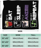 Anime Blanket for Girls Boys Anime Gifts Throw Blanket for Women Mens Lightweight Fuzzy Cozy Plush Flannel Fleece Blankets for Bed Decor 50"x60"