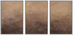 MUDECOR Framed Canvas Print Wall Art Minimalist Earthy Neutral Brown Abstract Illustrations Realism Decorative for Living Room, Bedroom, Office - 24"x36"x3 White