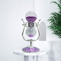Sanduhr 30 Minuten,Hour Glass,360° flip Metal Vintage Hourglass,Hourglass Decor,for Home Decoration Office Desk Wedding Party Decor Kitchen Timer (Purple Sand)