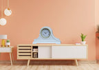 Mantel Clocks, Battery Operated, Silent Wood Table Clock with Westminster Chimes On The Hour, Solid Wooden Shelf Chiming Mantle Clock, 9" x 16" x 3" (White - Roman Numerals)