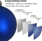 Royal Blue 4.0" Large Christmas Balls - Christmas Tree Decoration Ornaments Shatterproof Hanging Balls for Birthday Halloween Holiday Wedding Decorations Set of 4pcs