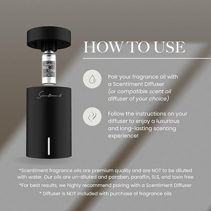 Scentiment Diffuser Oil - Desert Oasis | Aromatherapy Home Fragrance | Inspired by Mirage Hotel® Las Vegas | Luxurious Scent with Notes of Coconut, Mango, Palm Nut (120ml)