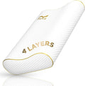 Royal Therapy 4-Layer King, Contour Pillow, Side Sleeper Pillow, Orthopedic, Neck Support, Neck Pain, Side Sleepers, CertiPUR-US