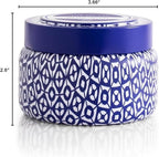 Capri Blue Printed Travel Tin Jar Candle - Luxury Tropical Scented Candles for Home - Long Lasting Soy Wax Blend - Decorative Jar for Home Decor Gift (Honeydew Crush, 8.5 oz)